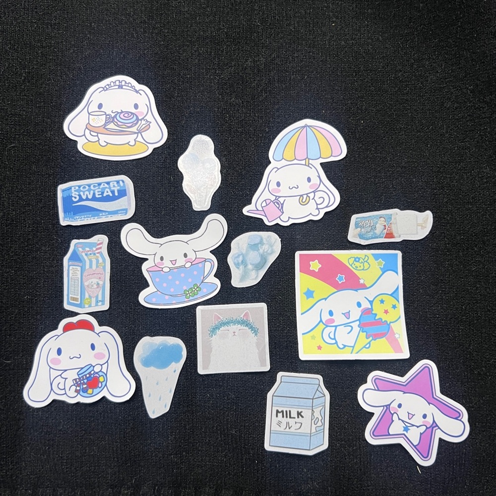 Cute Cartoon Character Sticker Set
